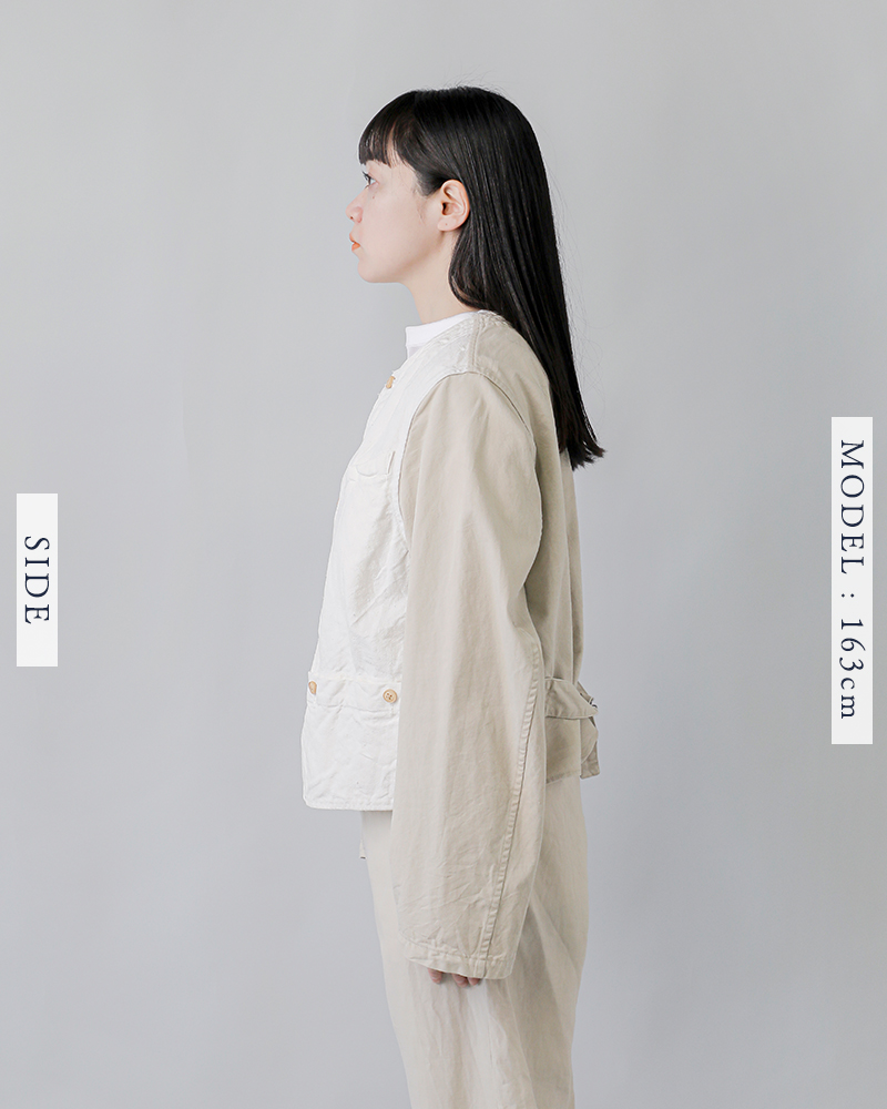 NIGEL CABOURN(ナイジェルケーボン)レイルロードウエストヘンプキャンバスジャケット8050-00-80000