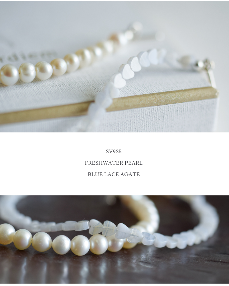 Aperdiem(アペルディエム)フラットハートパールネックレス“FlatHeartPearlNecklace”81410045