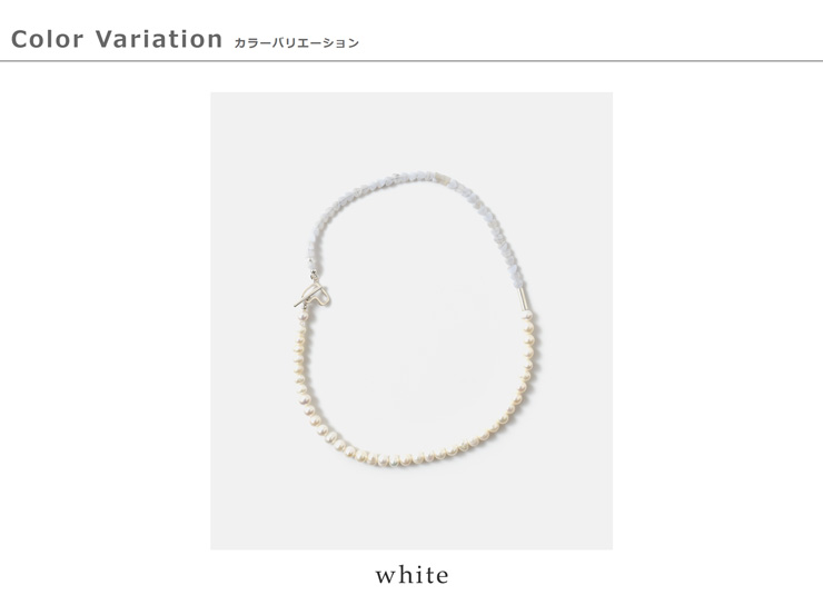 Aperdiem(アペルディエム)フラットハートパールネックレス“FlatHeartPearlNecklace”81410045