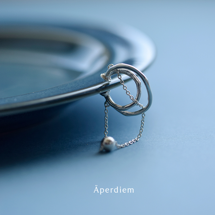 Aperdiem(アペルディエム)ノイズサークルイヤーカフ“NoiseCircleEarCuffSV”片耳用81521084