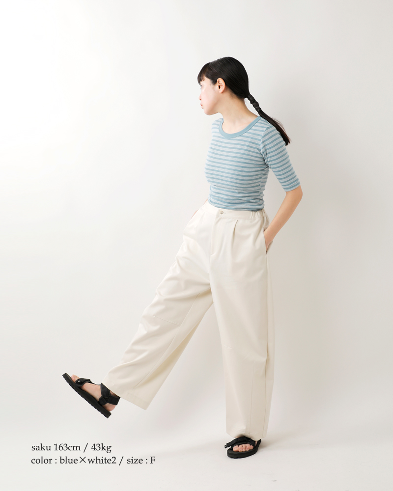 MILLER(ミラー)コットンパネルリブハーフスリーブTシャツ822c