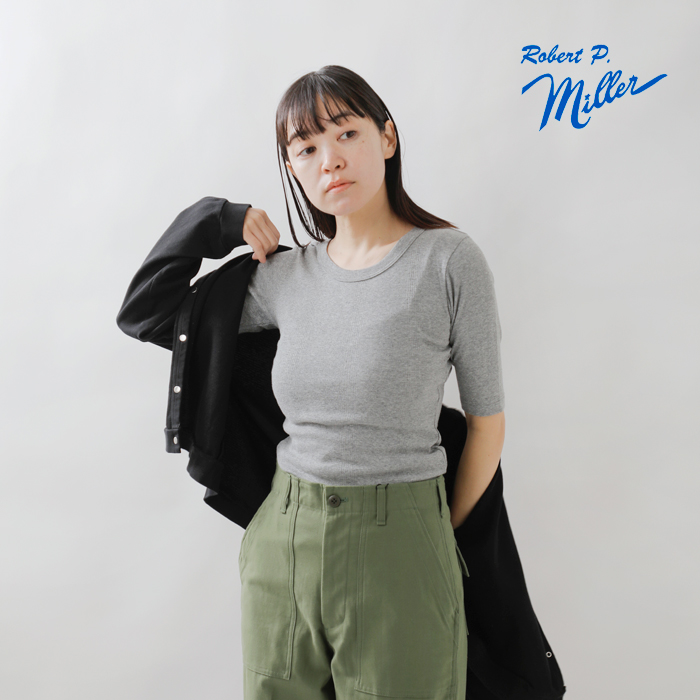 MILLER(ミラー)コットンパネルリブハーフスリーブTシャツ822c
