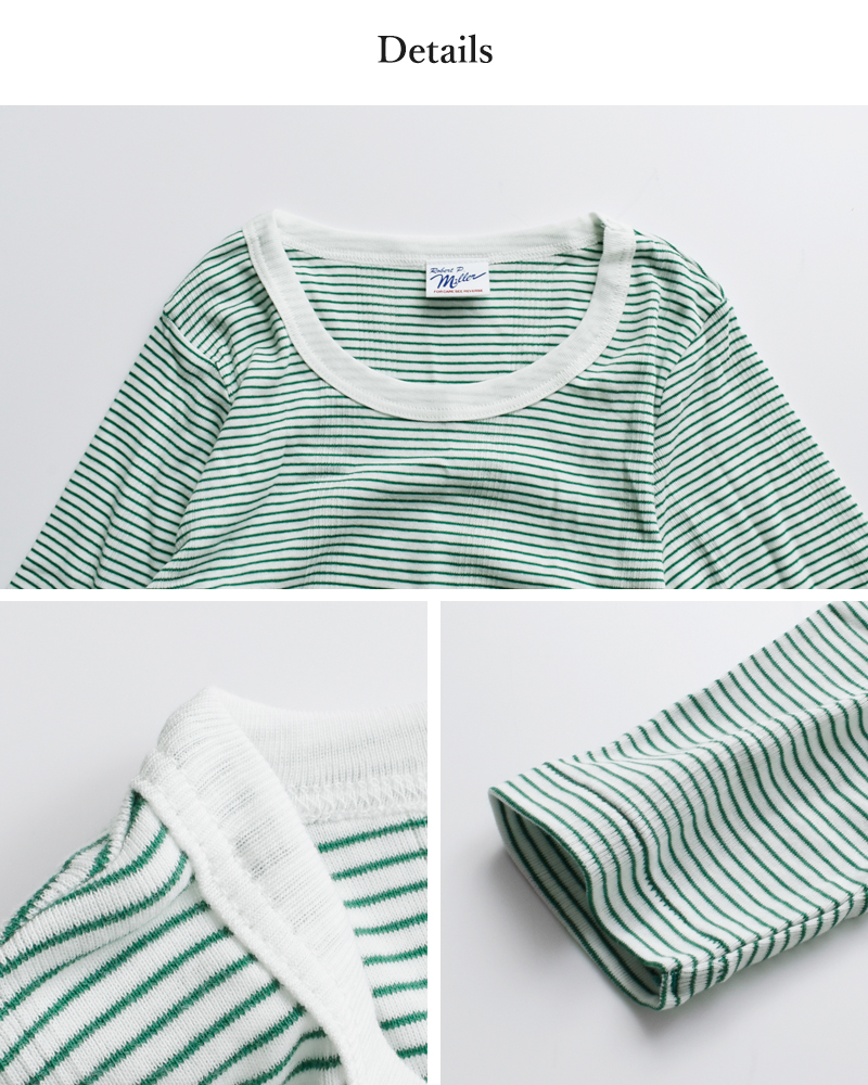 MILLER(ミラー)コットンパネルリブハーフスリーブTシャツ822c