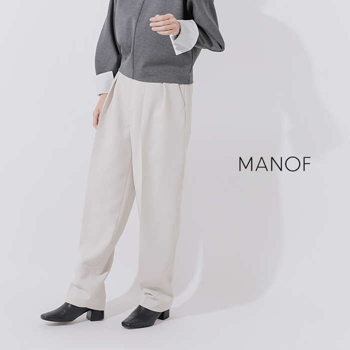 MANO(マノフ)F2タックテーパードパンツ87110-7122