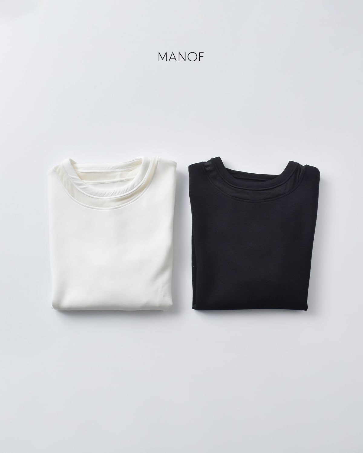 MANOF(マノフ)シアー ネック カット プルオーバー88105-1122