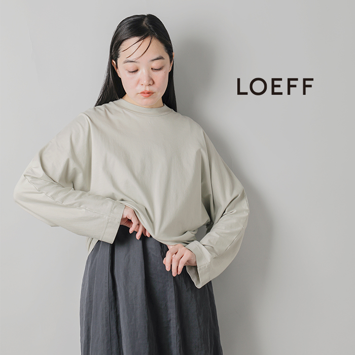 LOEFF(ロエフ)スビンコットン天竺ドルマンスリーブTシャツ8812-699-0056