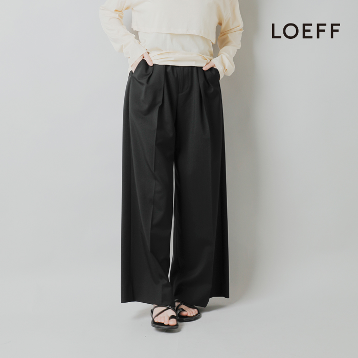 LOEFF(ロエフ)ウールトロバギートラウザーパンツ8814-202-0185