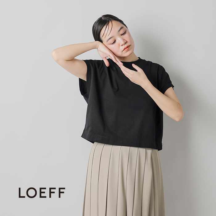 LOEFF(ロエフ)スビンコットン天竺ワイドTシャツ8817-699-0049