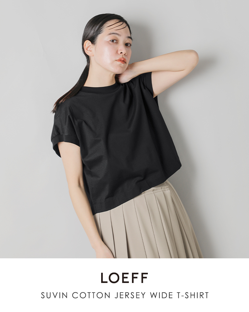 LOEFF(ロエフ)スビンコットン天竺ワイドTシャツ8817-699-0049