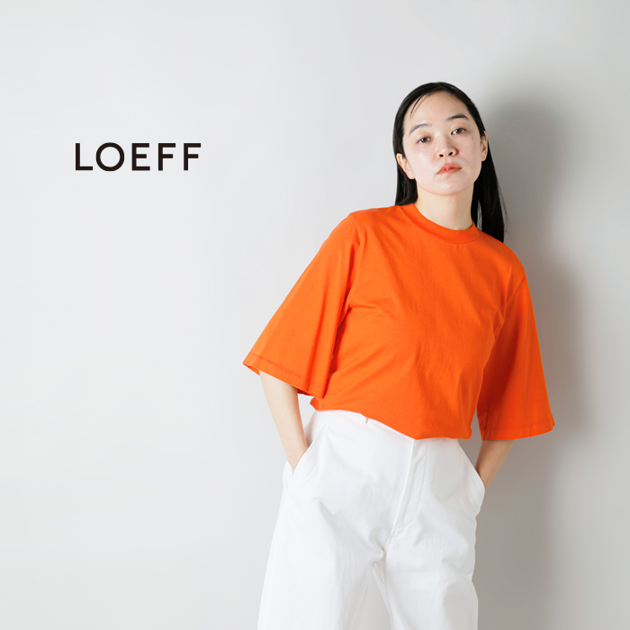 LOEFF(ロエフ)スビンコットン天竺5分袖クルーネックTシャツ8817-699-0052