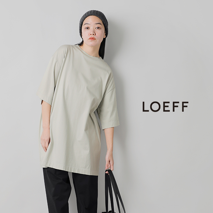 LOEFF(ロエフ)スビンコットン天竺ビッグTシャツ8817-699-0055