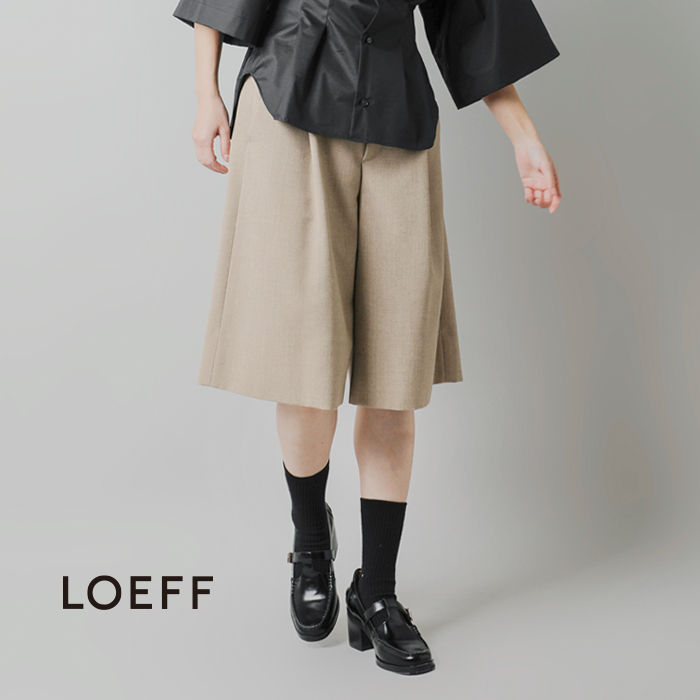 LOEFF(ロエフ)ホップサックタックフレアAラインキュロット8819-299-0024