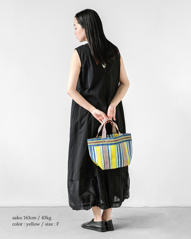 Pasand by ne Quittez pas(パサンド バイ ヌキテパ)マルチストライプメッシュミニバッグ“MultiStripeMeshMiniBag”882041pa6