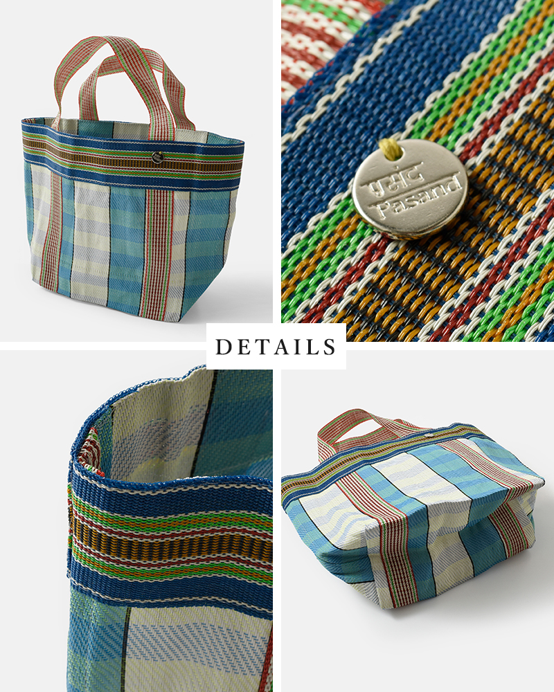 Pasand by ne Quittez pas(パサンド バイ ヌキテパ)マルチストライプメッシュミニバッグ“MultiStripeMeshMiniBag”882041pa6