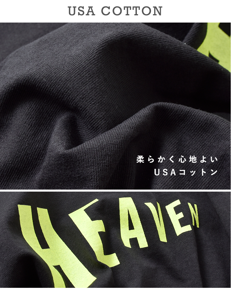 BAG’n’NOUN(バッグンナウン)コットンプリント半袖Tシャツ“HEAVEN-T”90012113
