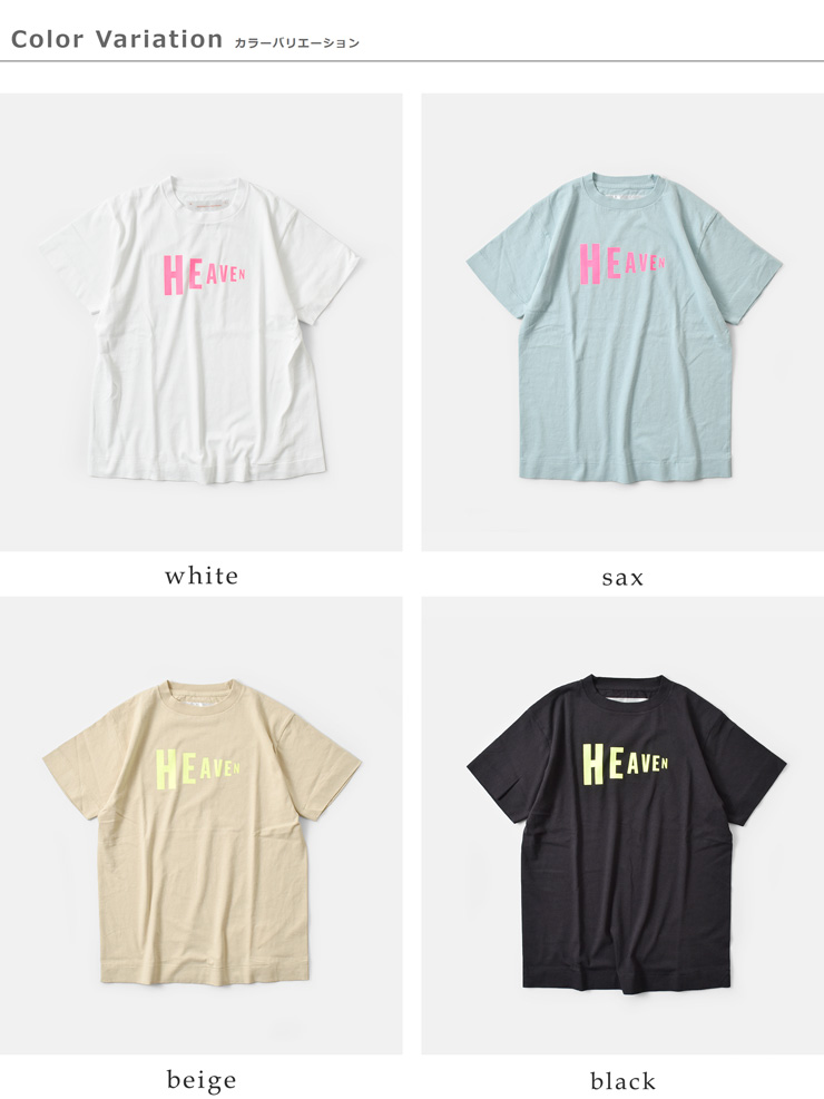 BAG’n’NOUN(バッグンナウン)コットンプリント半袖Tシャツ“HEAVEN-T”90012113