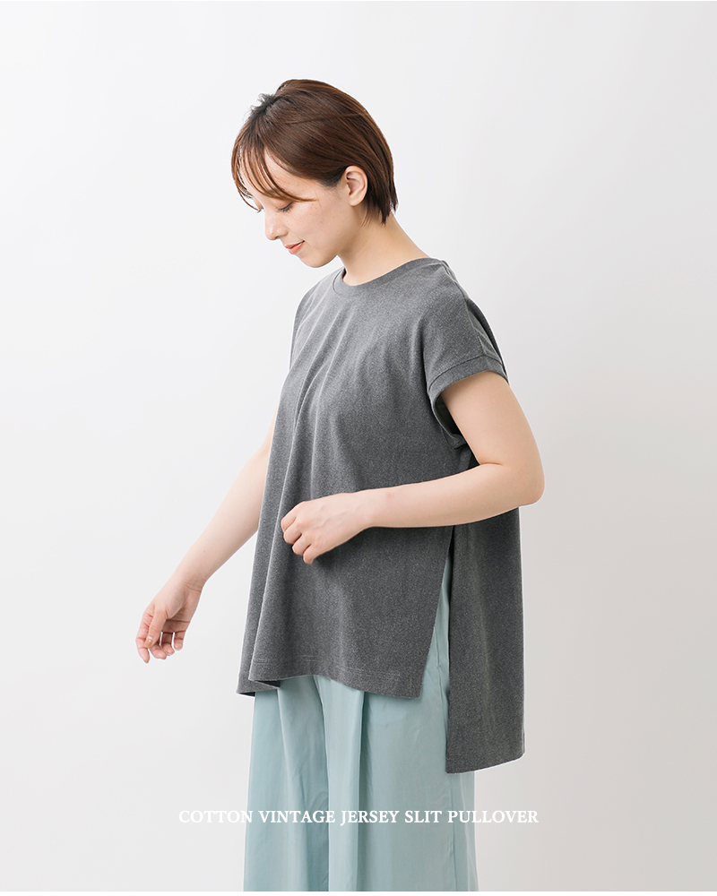ニット 袖透かしプルオーバー ピンク レディース(M ピンク