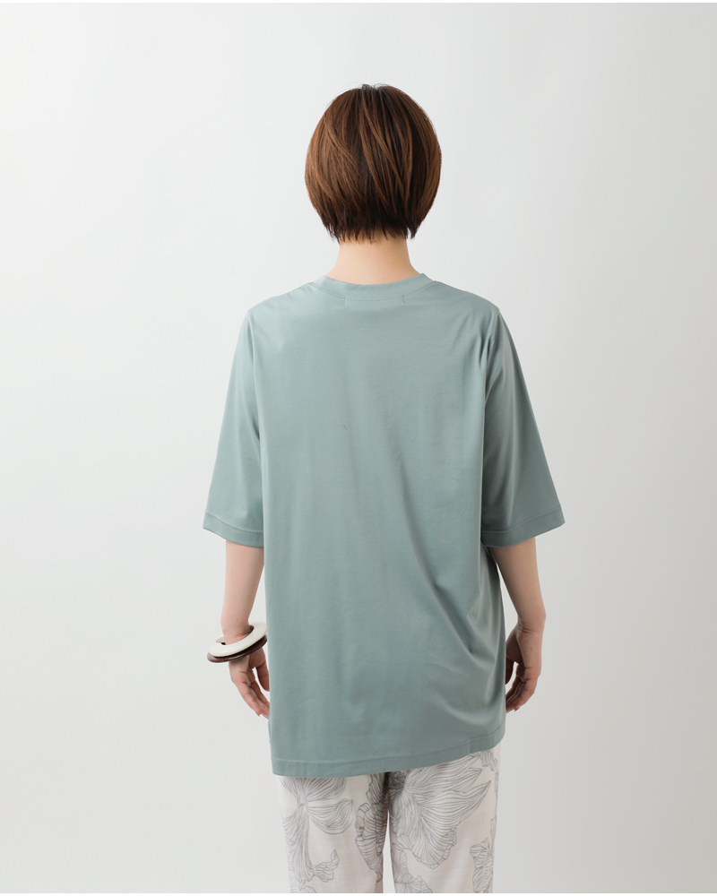 Squady(スカディ)コットンソフィア天竺スリットプルオーバー909-1871