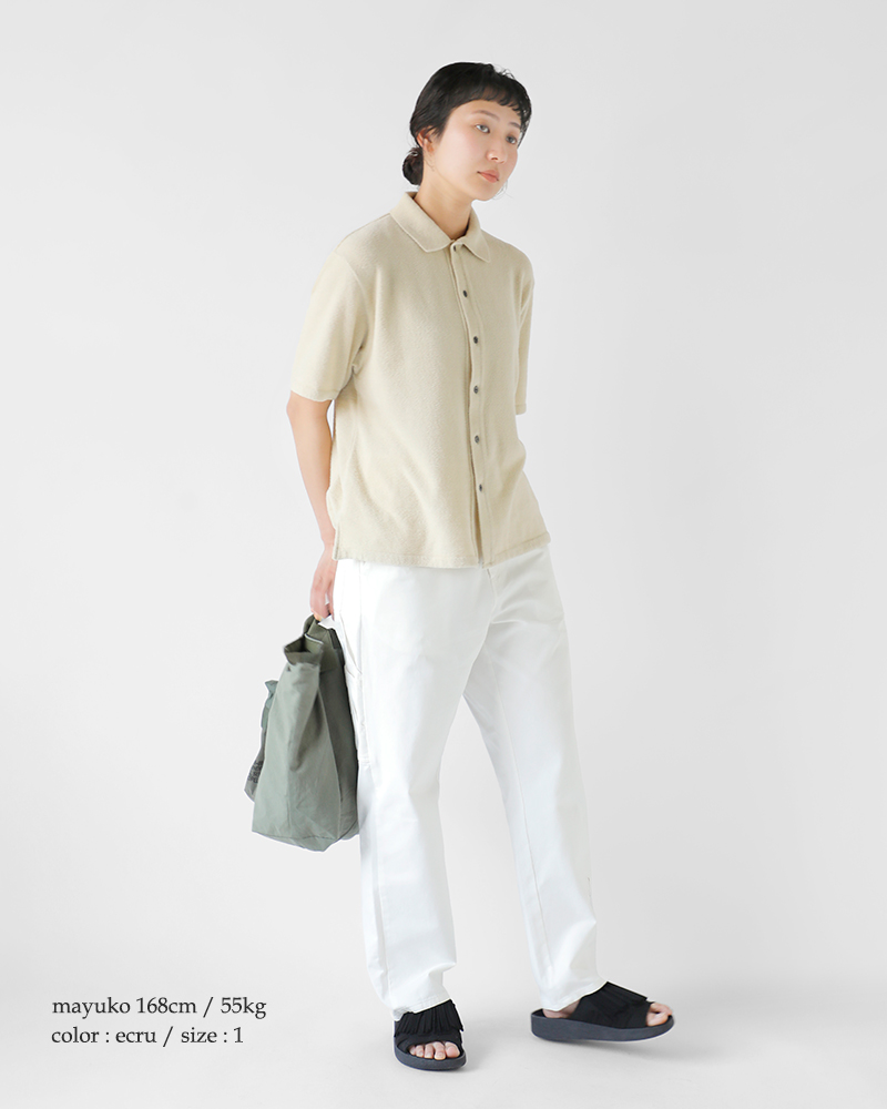 Yonetomi NEW BASIC(ヨネトミ ニューベーシック)サーファーモールニットシャツ95-252-029