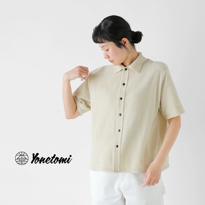 Yonetomi NEW BASIC(ヨネトミ ニューベーシック)サーファーモールニットシャツ95-252-029