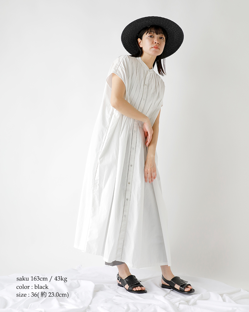EDER(エダー)レザーソールキルトストラップフラットサンダル96-ede-6184