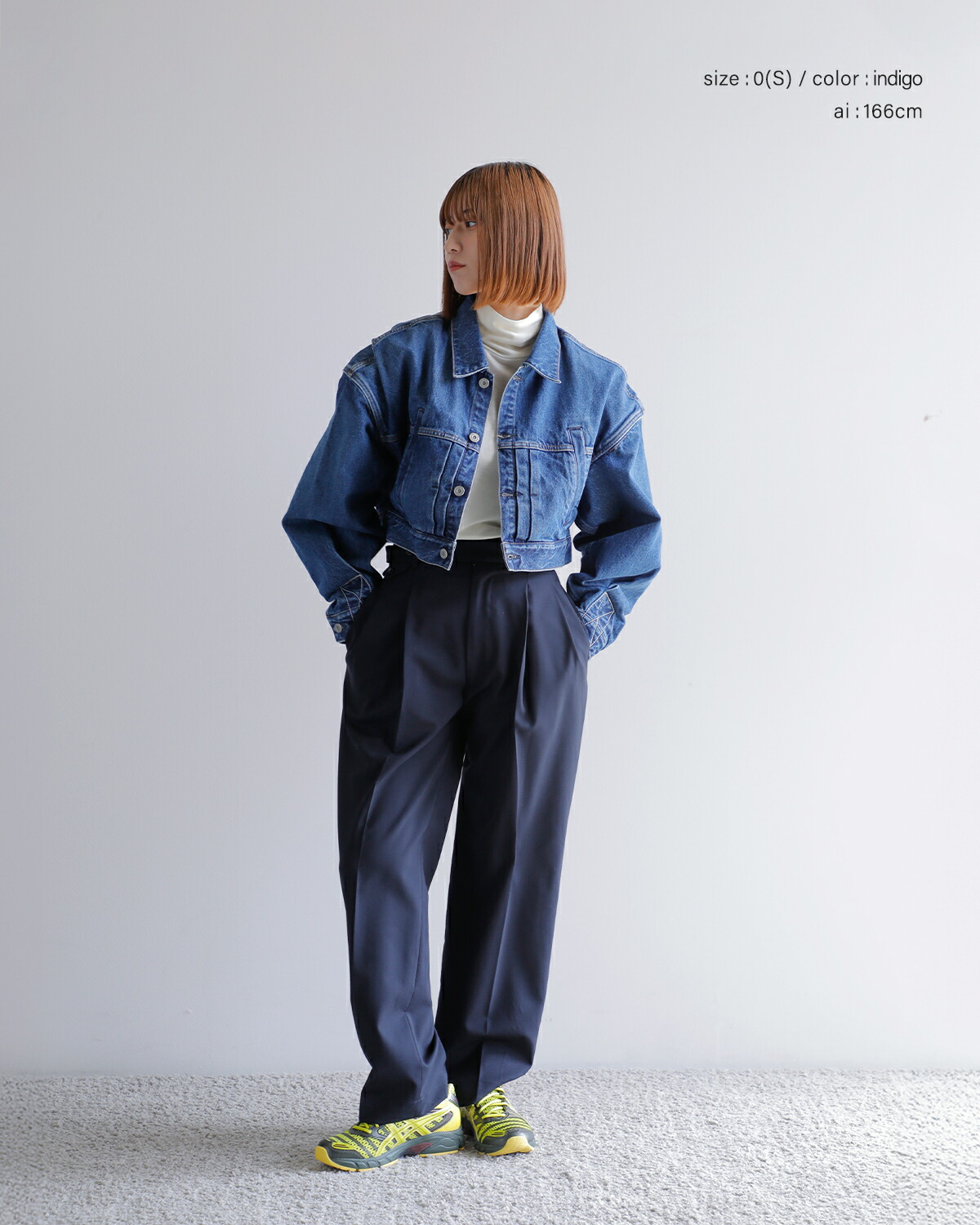 KURO(クロ)ショートデニムジャケット“POWERSHOULDERSHORTDENIMJACKET”964105