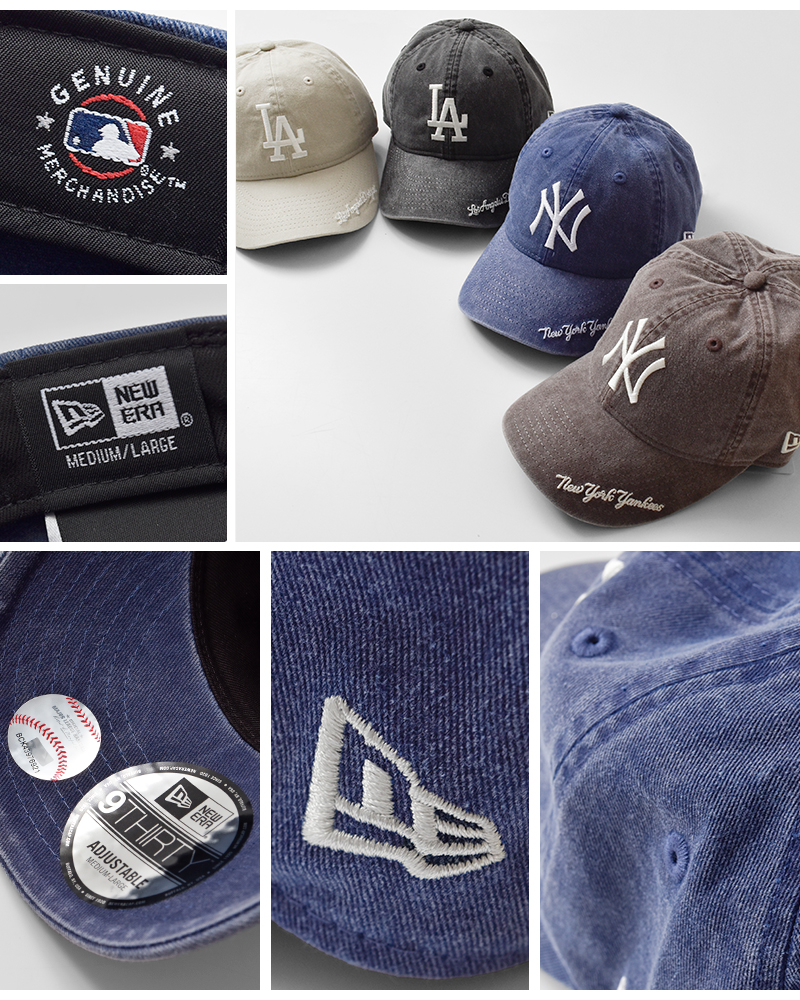 NEW ERA ニューエラ 9THIRTY アシッドウォッシュ MLB バイザー