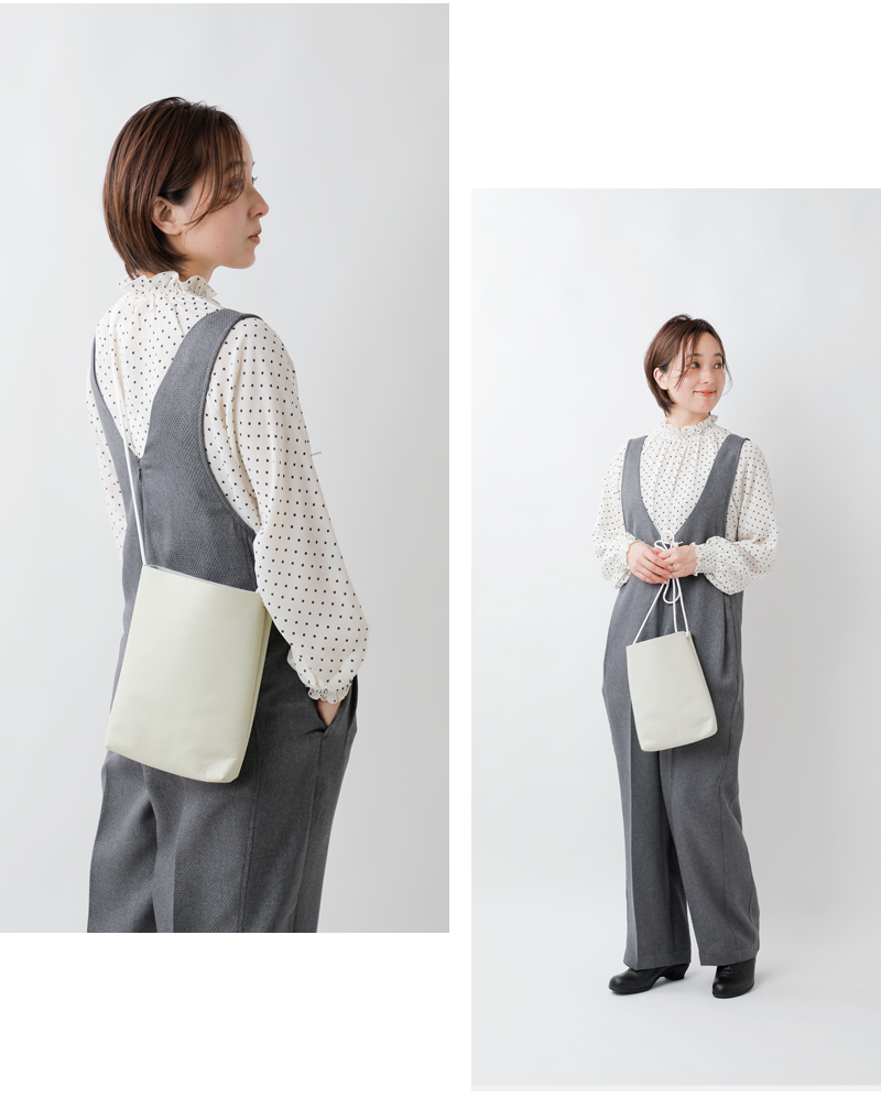 ATELIER 4.5(アトリエ4.5)ゴートレザーインナーポケット付きサコッシュa-004