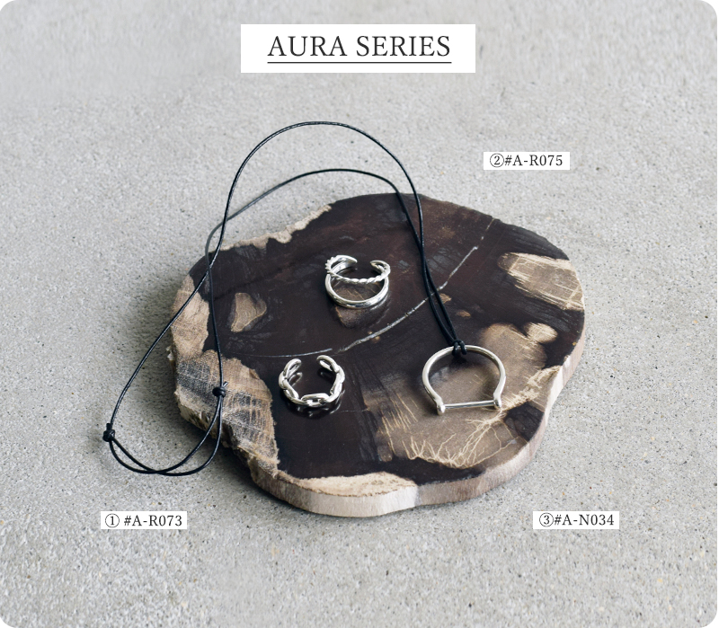 aura(オーラ)シルバー925ツイストパックンリング“twistpakkunring”a-r075