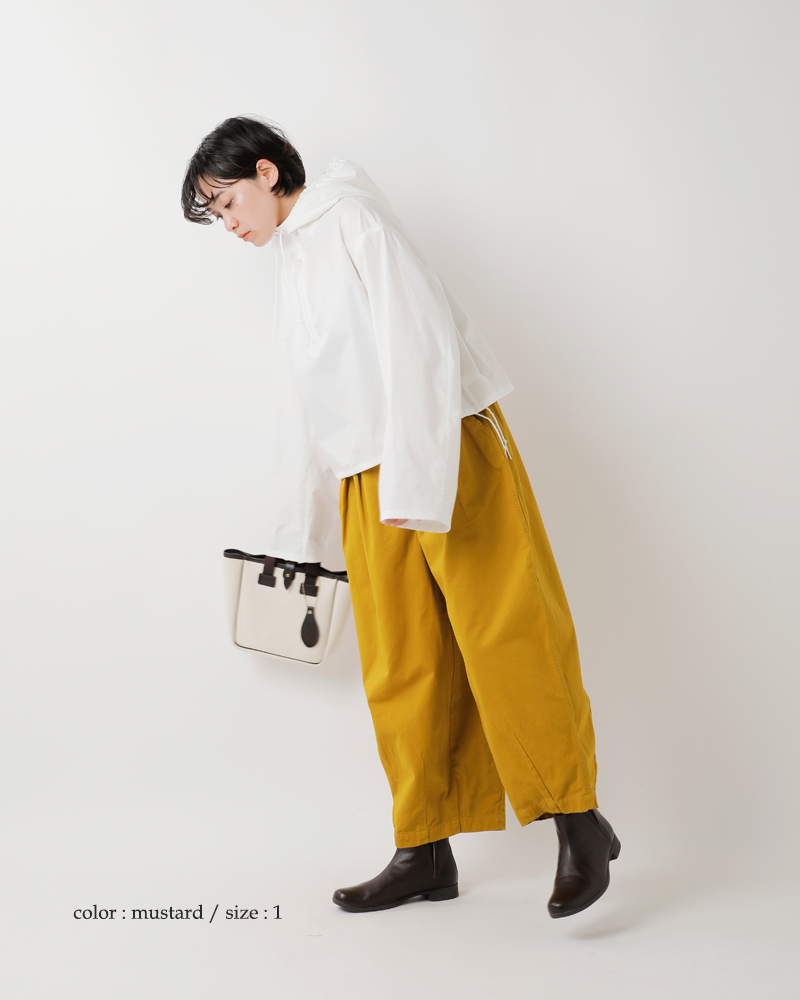 試着のみ　harvesty ハーベスティ　サーカスパンツ　サイズ1 HARVESTY ハーベスティ コットン チノクロス サーカスパンツ