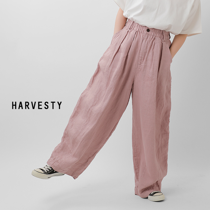 HARVESTY ハーベスティ リネン チノ サーカス パンツ a12514-nk