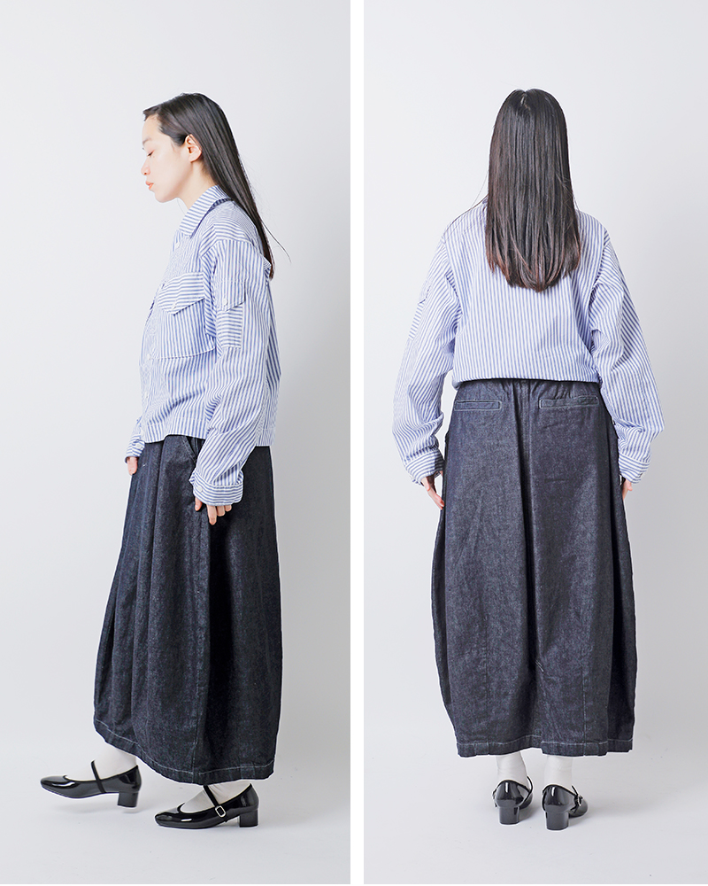 HARVESTY(ハーベスティ)10ozデニムサーカススカートa22504-same1