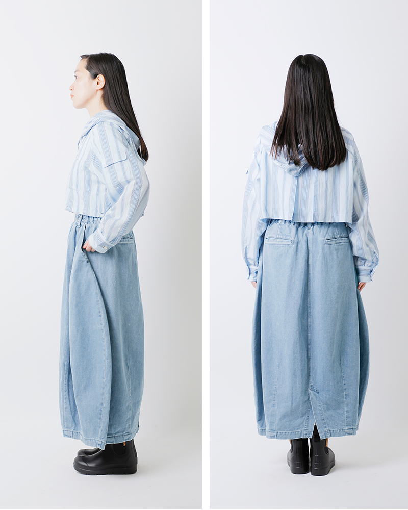 HARVESTY(ハーベスティ)10ozデニムサーカススカートa22504-same1