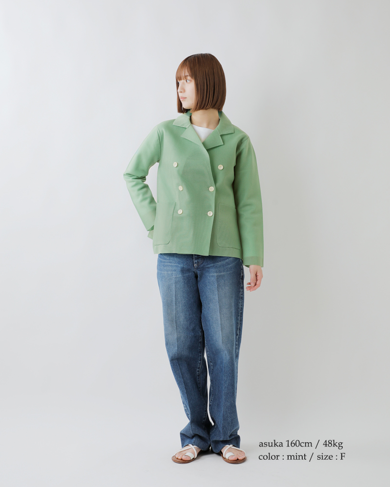 ADAWAS アダワス セミシアー ベーシック ニット ジャケット ADAWAS アダワス セミシアー ベーシック ニット ジャケット