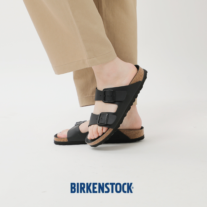 BIRKENSTOCK(ビルケンシュトック)アリゾナ ビルコフロー トリプルブラック ナロー サンダル “Arizona” arizona-bf