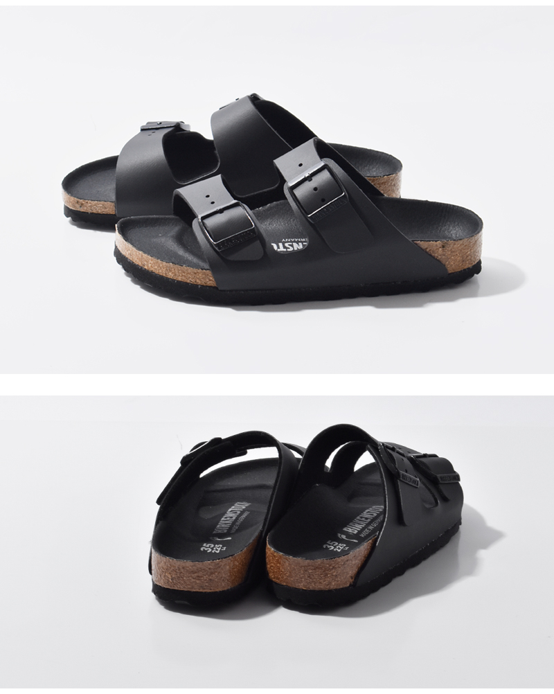 BIRKENSTOCK(ビルケンシュトック)アリゾナ ビルコフロー トリプルブラック ナロー サンダル “Arizona” arizona-bf