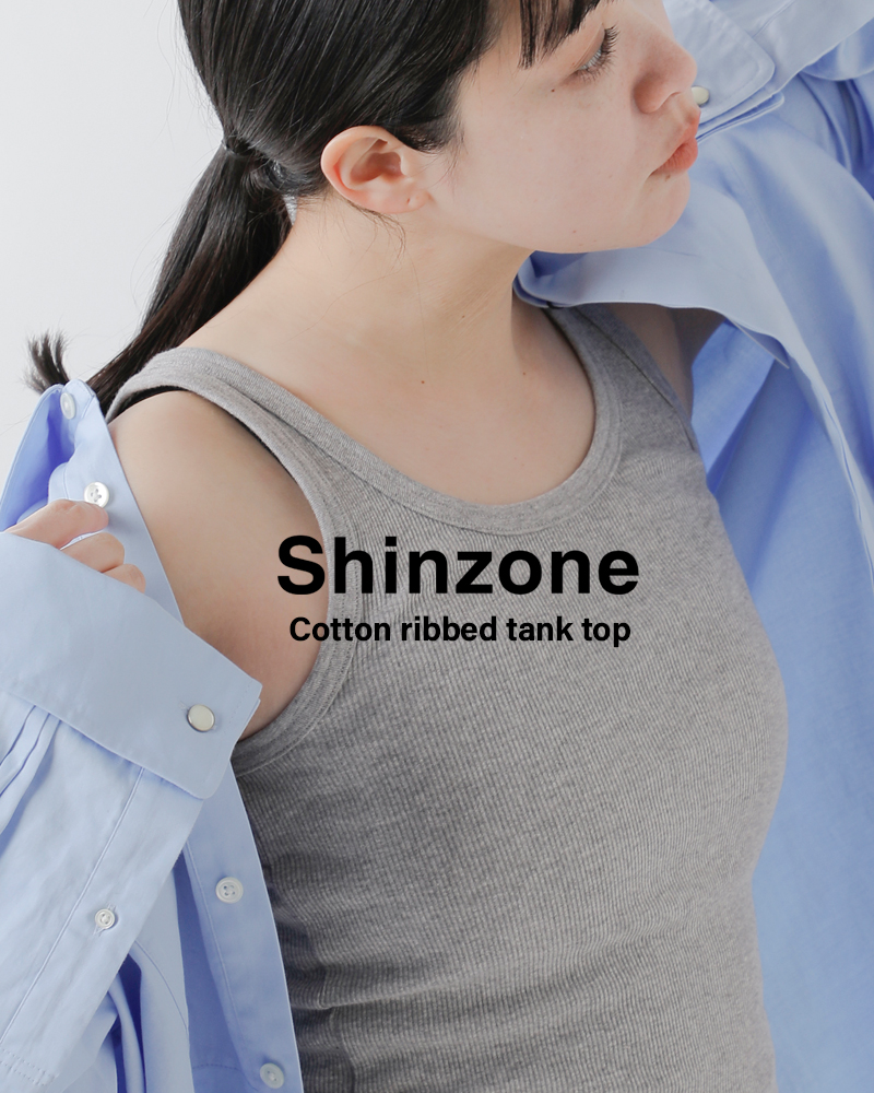 Shinzone(シンゾーン)コットンリブタンクトップ“TANKTOP”b00mscu05