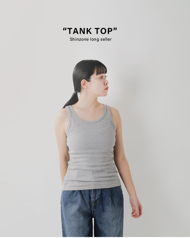 Shinzone(シンゾーン)コットンリブタンクトップ“TANKTOP”b00mscu05