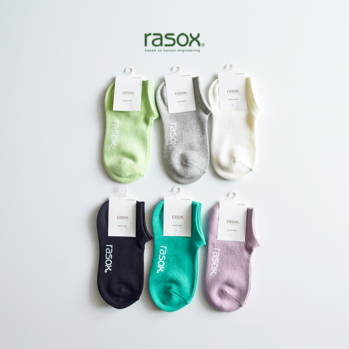 rasox(ラソックス)吸汗速乾ベーシックスニーカーソックスba190sn01