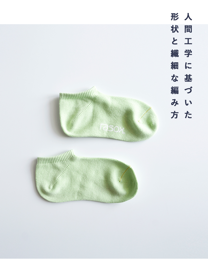 rasox(ラソックス)吸汗速乾ベーシックスニーカーソックスba190sn01