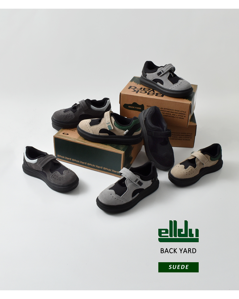 elldu(エルドゥ)バックヤードスエードアッパースニーカー“Back-yard”back-yard