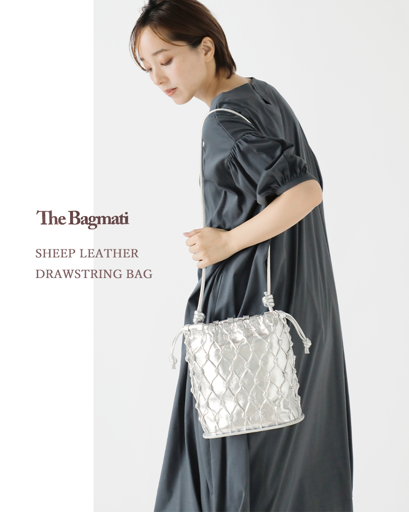 The Bagmati(バグマティ)シープレザー巾着バッグbh-mdb-s