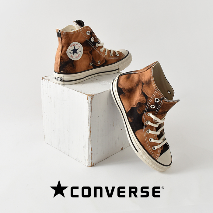CONVERSE(コンバース)オールスターエイジドブリーチドキャンバスHIスニーカーas-aged-ble-c-hi