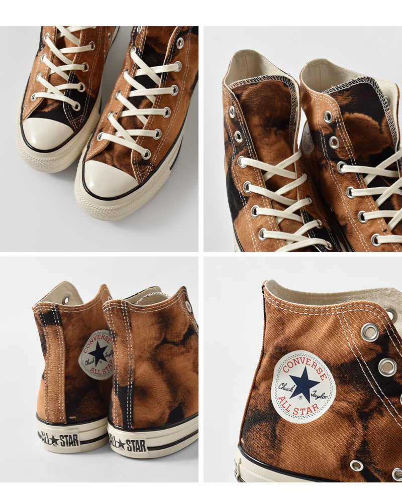 CONVERSE(コンバース)オールスターエイジドブリーチドキャンバスHIスニーカーas-aged-ble-c-hi