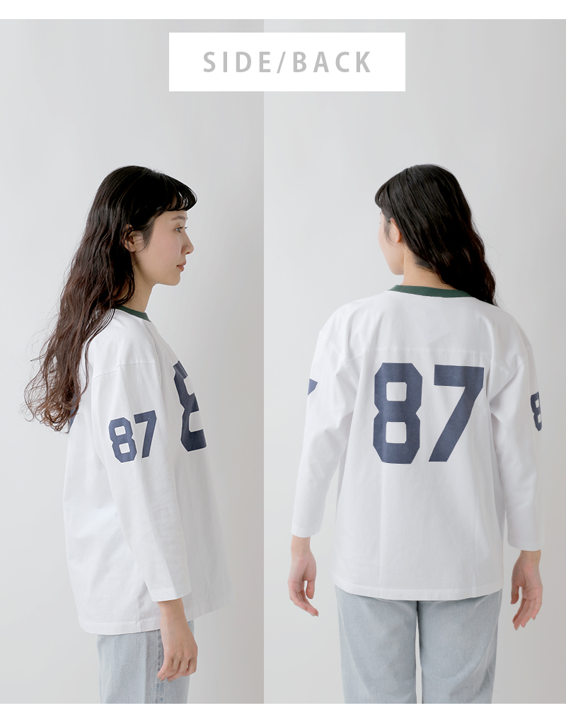 Champion(チャンピオン)USAコットン3/4スリーブフットボールTシャツc3-b406