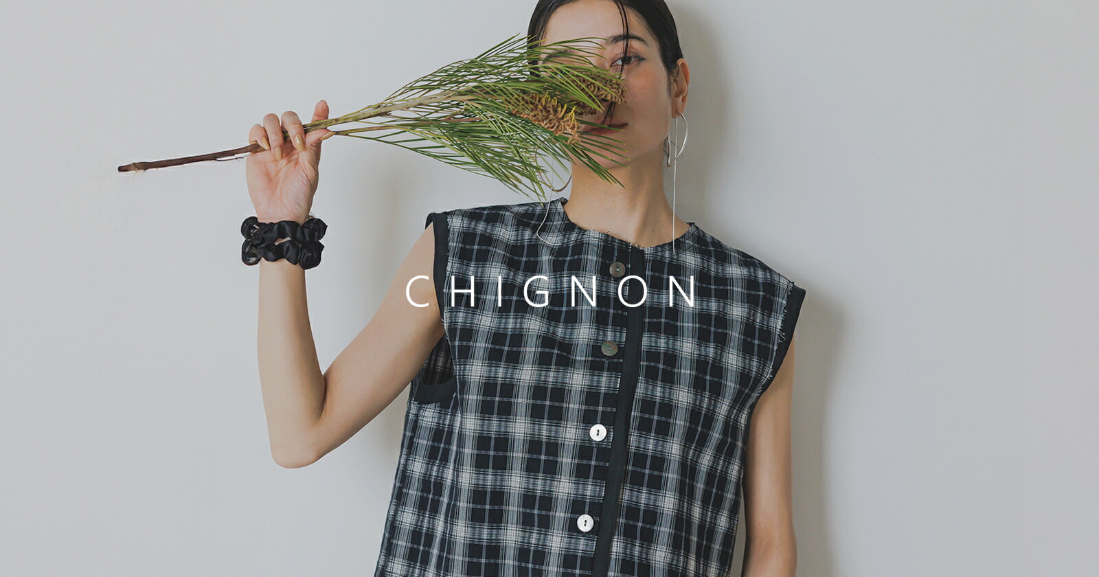 CHIGNON シニヨン レース メッシュ カットソー 8452-247jn-kk