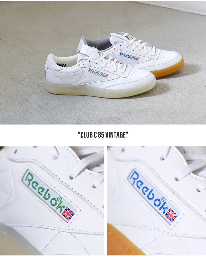 Reebok(リーボック)クラブシー85ヴィンテージスニーカー“CLUBC85VINTAGE”club-c-85-vt