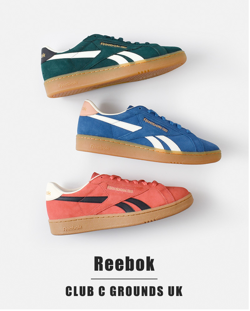 Reebok(リーボック)クラブシーグラウンズUKスニーカー“CLUBCGROUNDSUK”clubc-grounds-uk