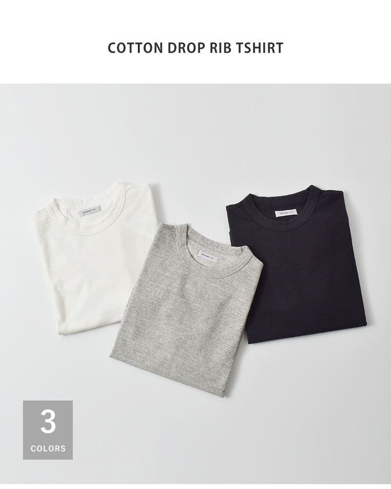 ordinaryfits(オーディナリーフィッツ)コットンドロップリブTシャツcs008
