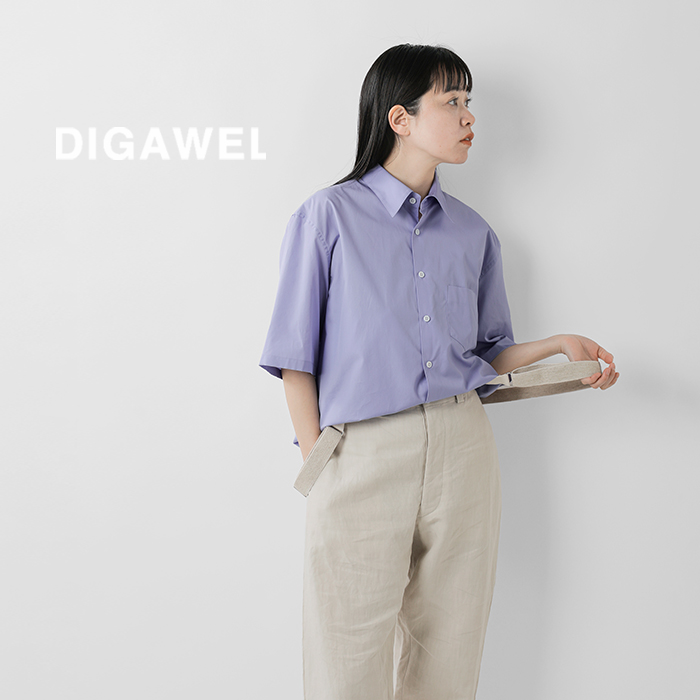 DIGAWEL(ディガウェル)コットンブロードショートスリーブジェネリックシャツdwya061